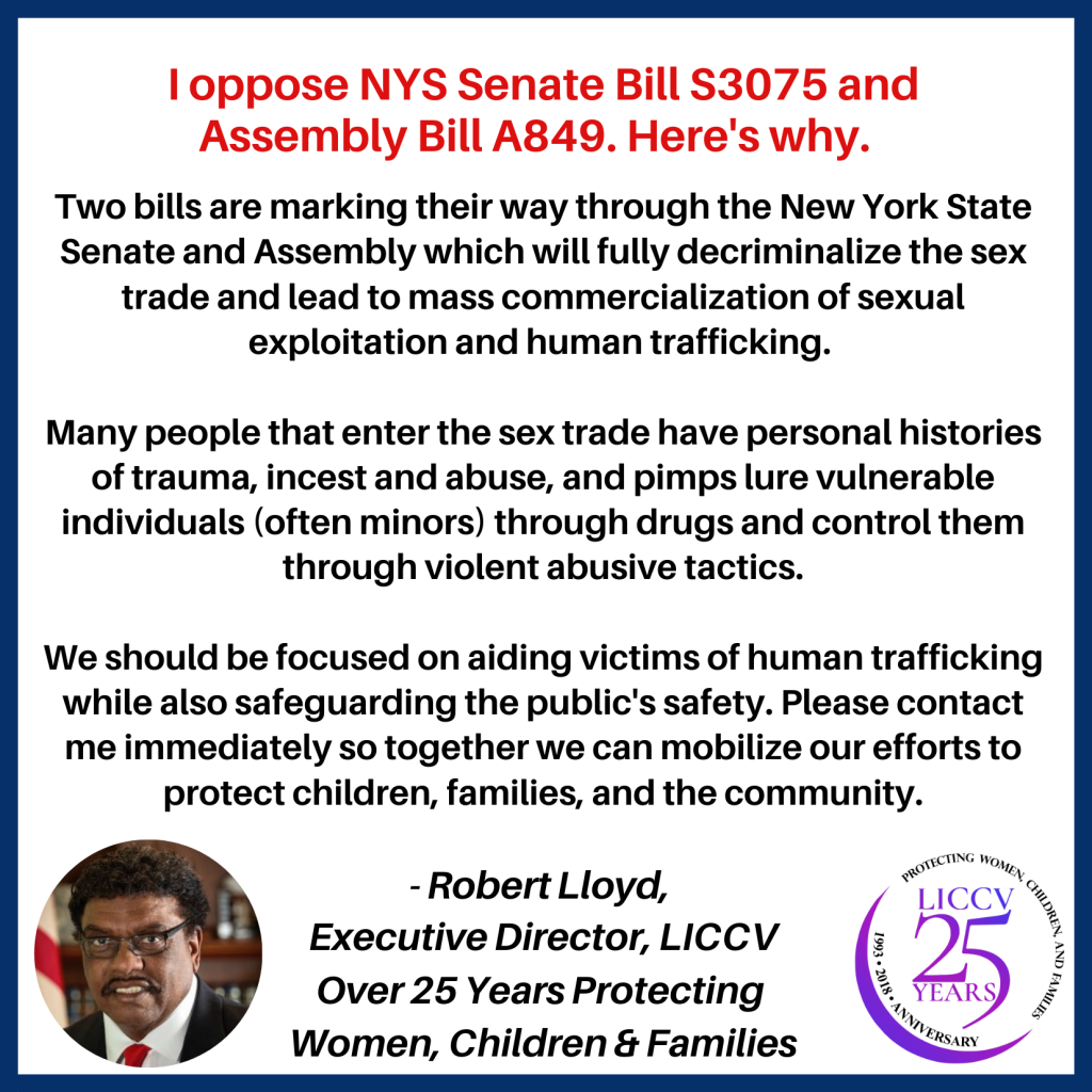 Executive Director Bobby Lloyd opposes NYS Senate Bill S3075 and Assembly Bill A849. Here's why.